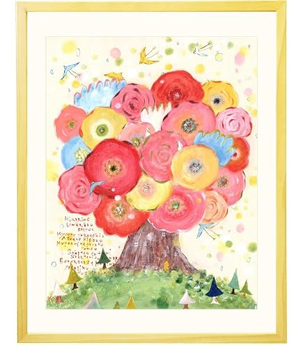 Amazon.co.jp: 小澤摩純 ドリーム・マーチ インテリア 絵画 シルク